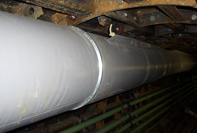 Small-bore non-leakage duct (Ring band type)