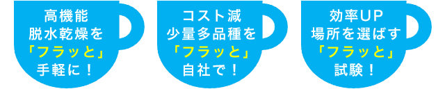 平膜式乾燥装置♭脱乾（フラットだっかん）