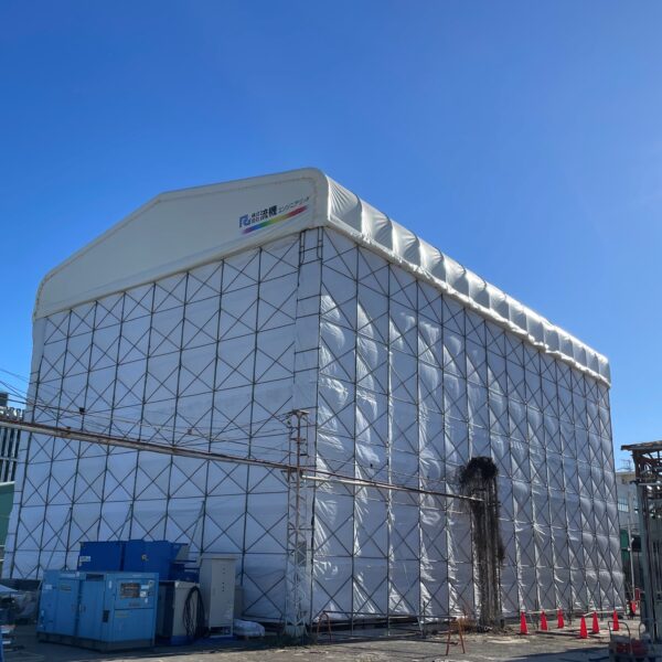 スライド式屋根テント_流機エンジニアリング